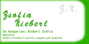 zsofia nieberl business card