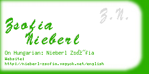 zsofia nieberl business card